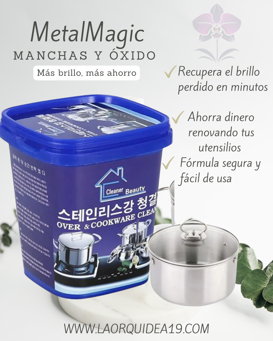 MetalMagic 2-in-1™ (Removedor de Óxido Para Ollas 2X1 )