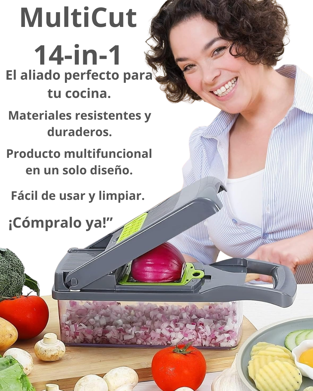 MultiCut 14-in-1 Food Processor™ Picador Multifuncional 14 En 1