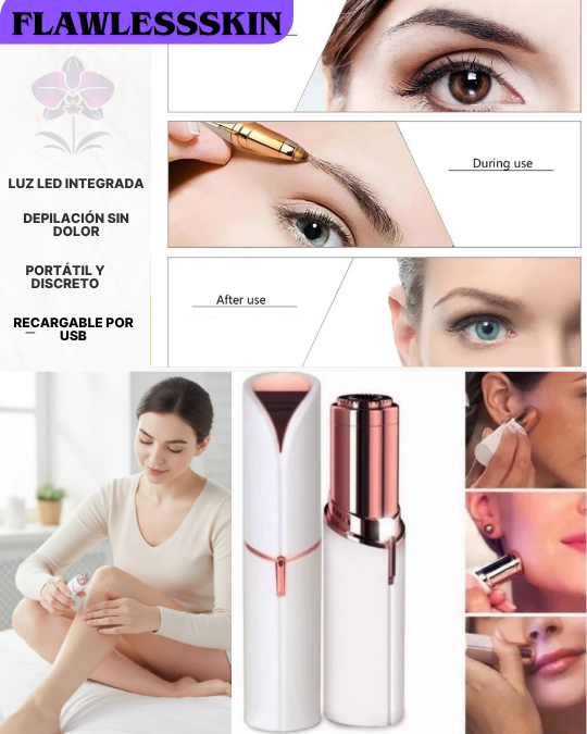 COMBO FlawlessSkinDUO ( DEPILADOR DE CEJAS Y FACIAL)