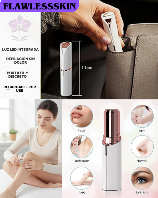 COMBO FlawlessSkinDUO ( DEPILADOR DE CEJAS Y FACIAL)