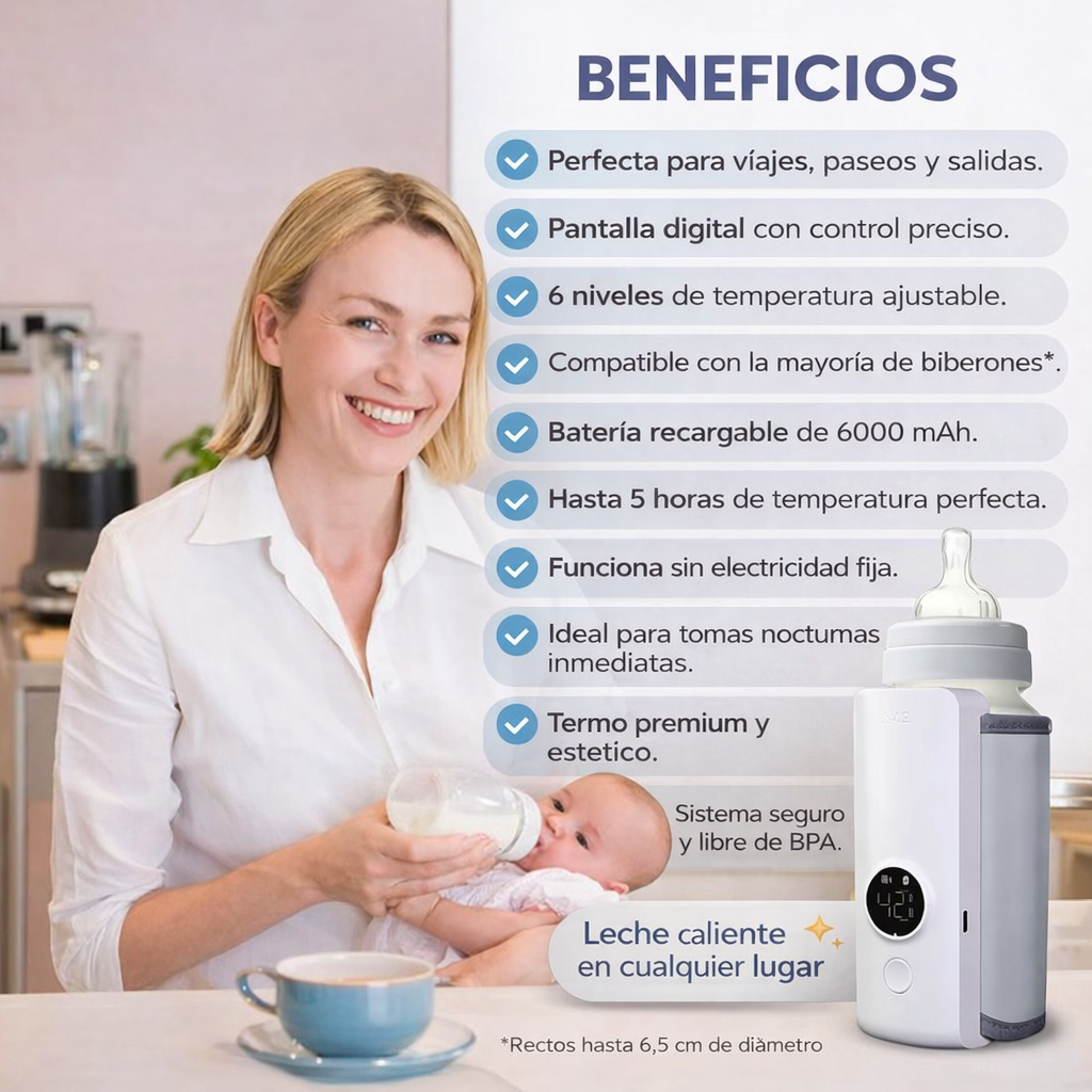 ThermaBaby Lux™ (Calentador de Biberones Digital)