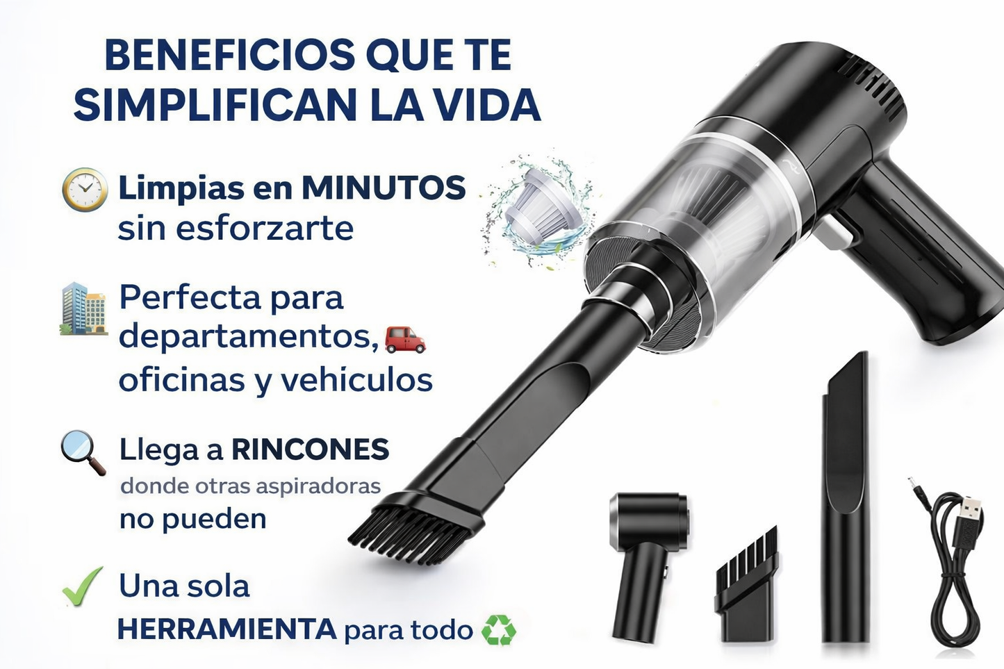 CleanVac™ (ASPIRADORA Portatil 3 EN 1)