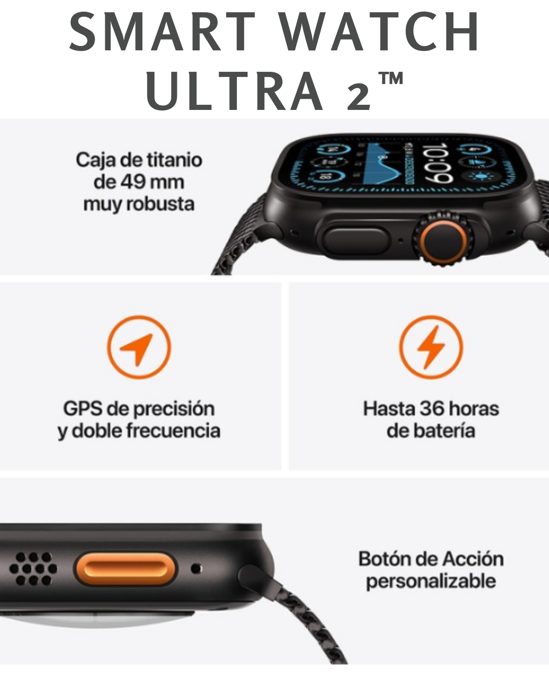 SMART WATCH ULTRA 2™ (Reloj Inteligente Ultra 2™)