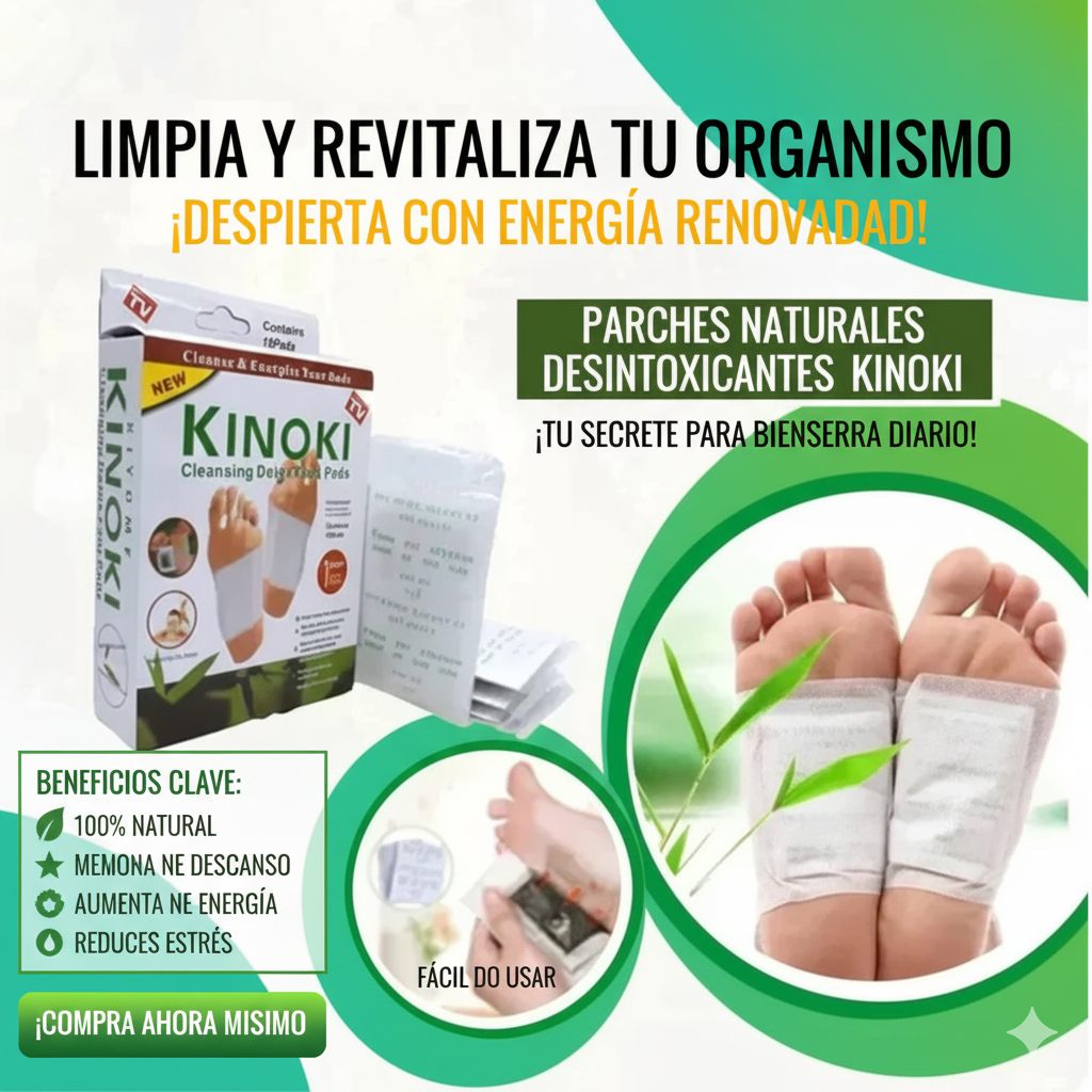 DETOX FOOTPATCHES 3Pack™ (KINOKI PARCHES x 3 CAJAS)