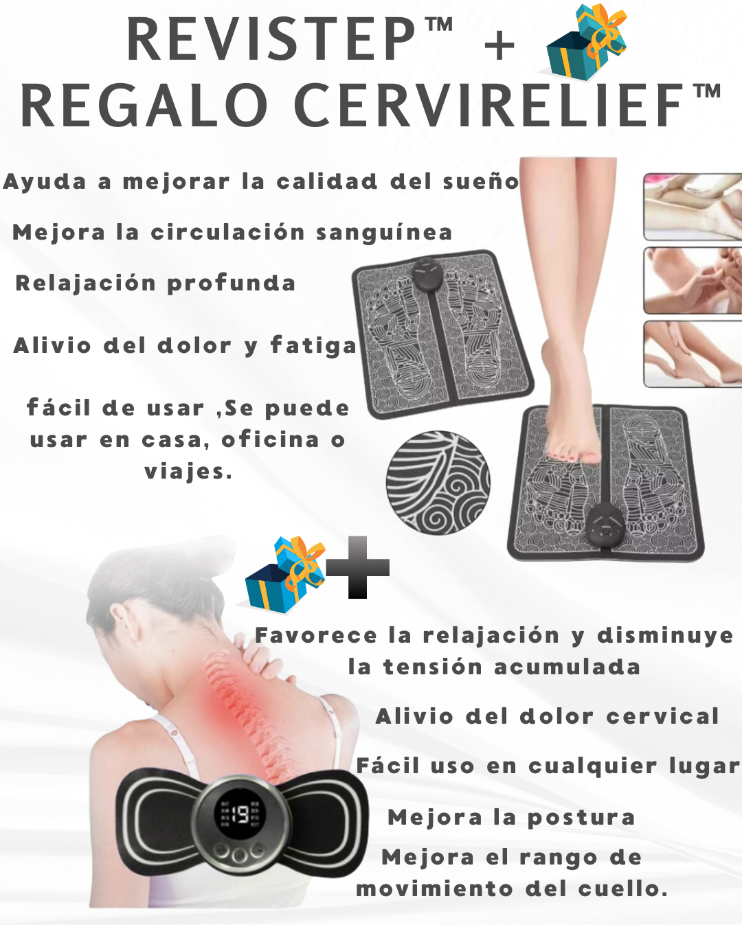 ReviStep™(Masajeador de Pies Eléctrico EMS) + Regalo