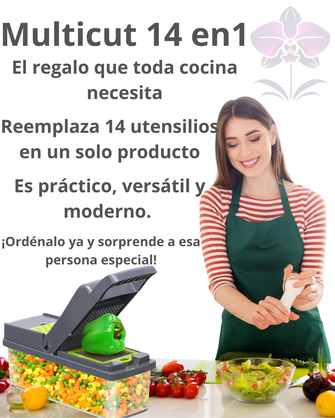 MultiCut 14-in-1 Food Processor™ Picador Multifuncional 14 En 1