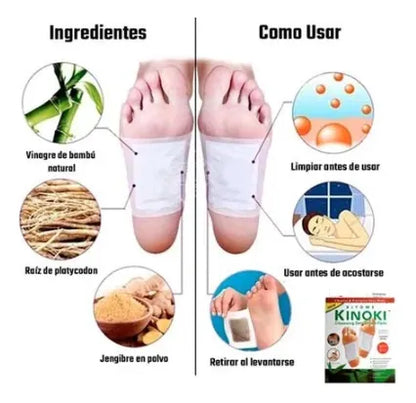 DETOX FOOTPATCHES 3Pack™ (KINOKI PARCHES x 3 CAJAS)
